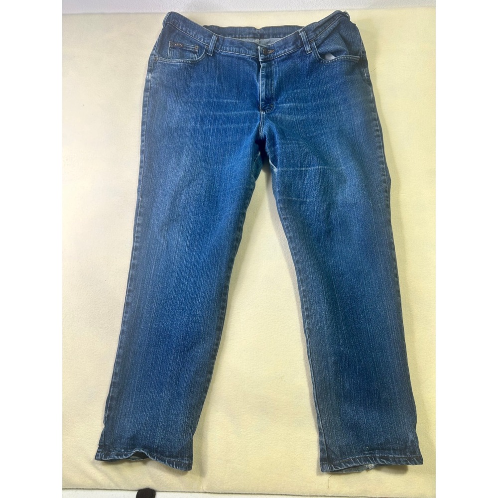 Denim Riders by Lee Mens 45x29 Blue‎ Medium Wash Straight Leg Jeans Big & Tall